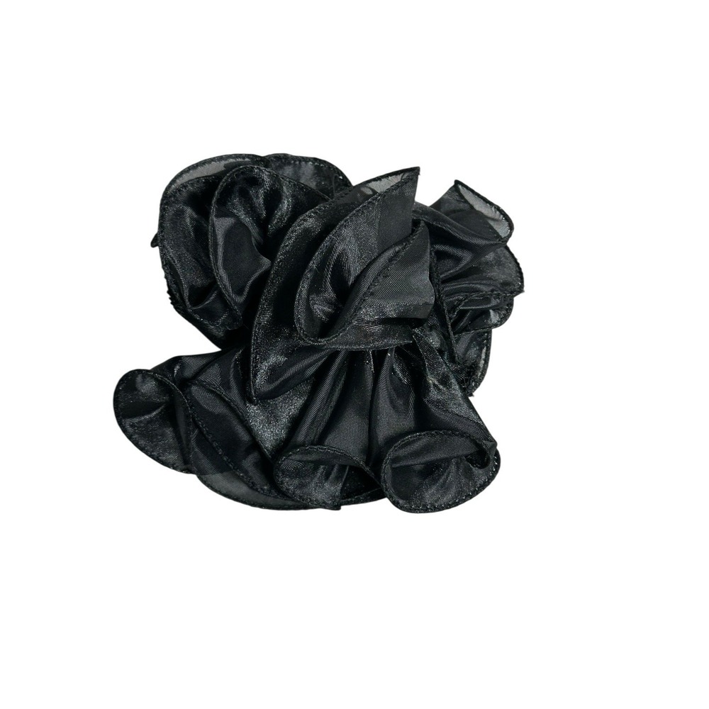 NEW fancy ribbon hair claw clip accessory BLACK Y2K